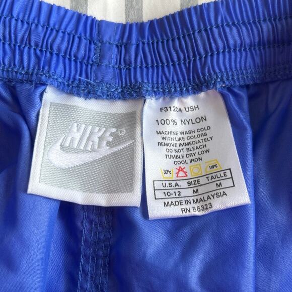 Y2K Nike Women's Bright Blue Monochrome Windbreaker Jogger Pants Medium Nylon - Picture 5 of 7